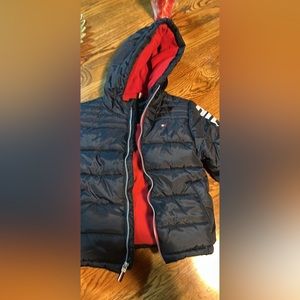 Dark blue, Tommy Hilfiger jacket. Like new (worn twice and didn’t like it)